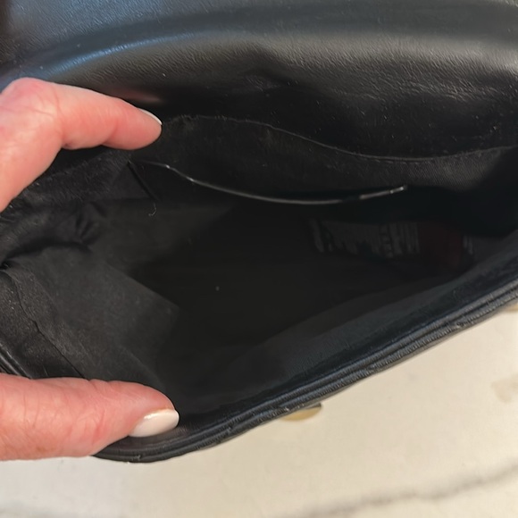 Topshop Black Quilted Leather Shoulder Bag - Picture 4 of 7